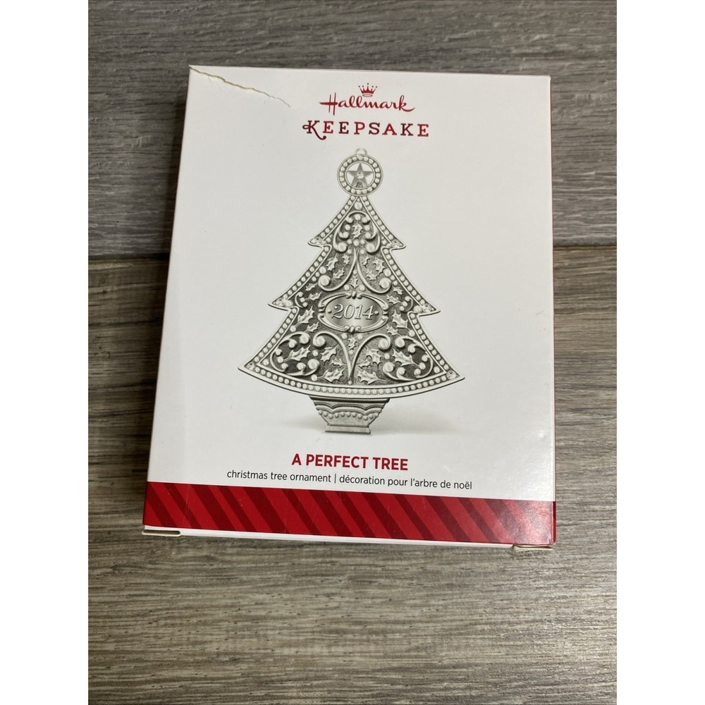 Hallmark Keepsake Christmas Ornament 2014 A PERFECT TREE Silver Metal - Picture 8 of 14